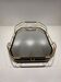 60s serving dish mirror and gold metal
