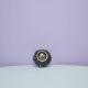 Un vase vintage Fatlava Walter Becht aux reflets violets et bronze