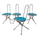 Niels Gammelgaard Chrome Folding Chairs for Ikea 1980´s