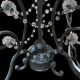 Three-branch chandelier with tassels