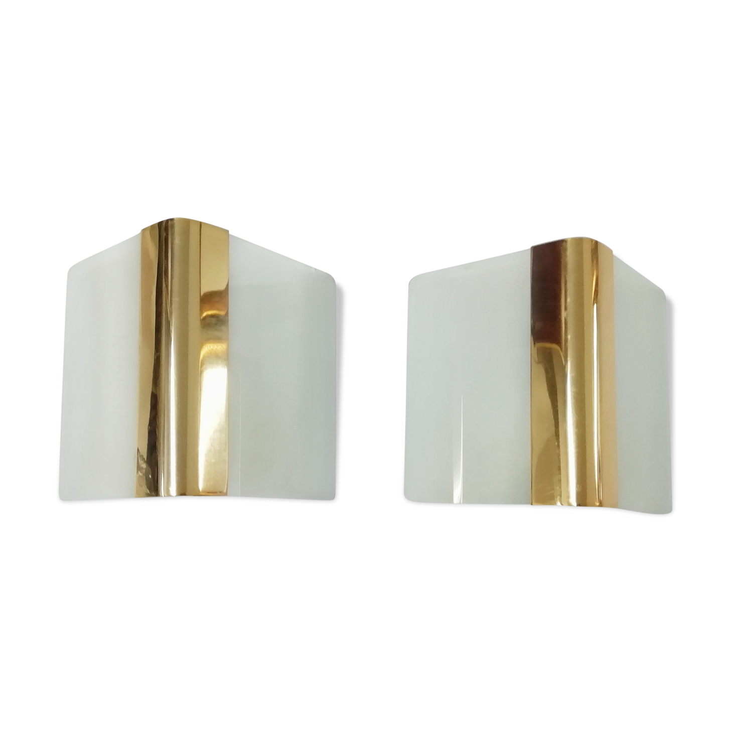 Wall light "Metalarte" glass 1970s