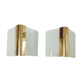 Wall light "Metalarte" glass 1970s