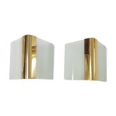 Wall light "Metalarte" glass 1970s