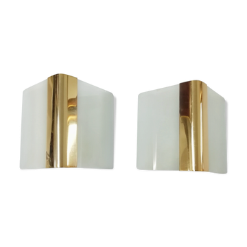Wall light "Metalarte" glass 1970s