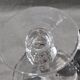 9 old champagne glasses in flat-waisted blown glass