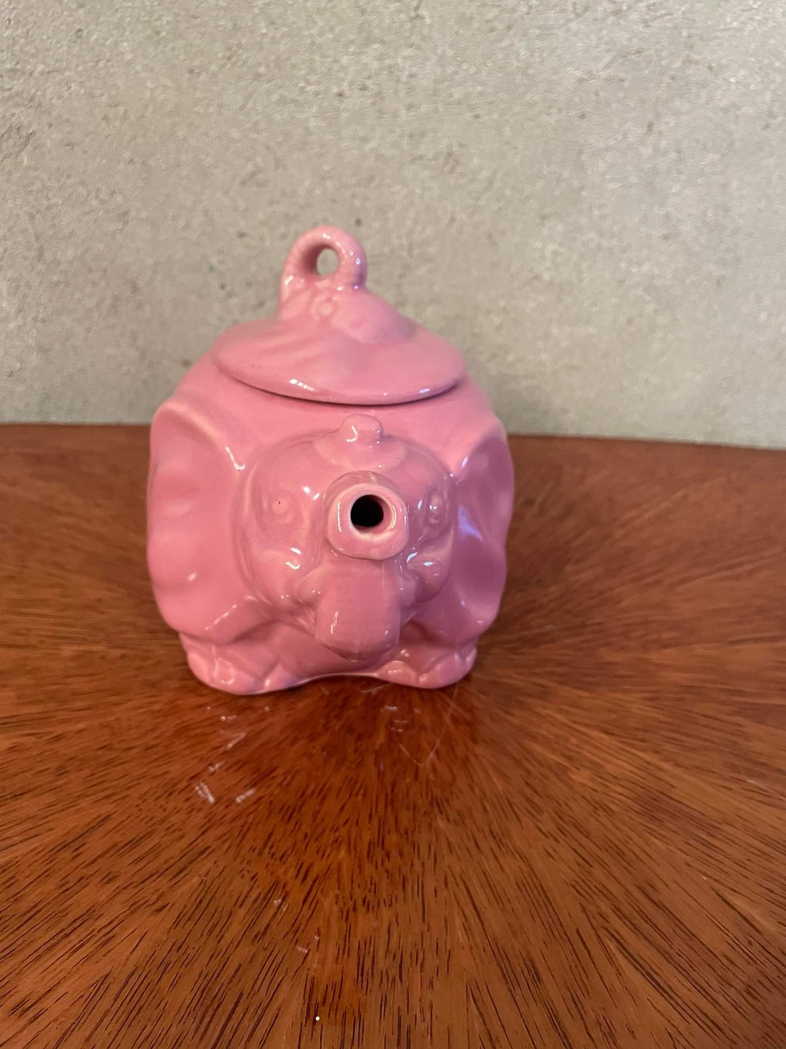 Pink vintage elephant teapot