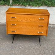 Scandinavian chest of drawers with 3 drawers in oak from the 50s