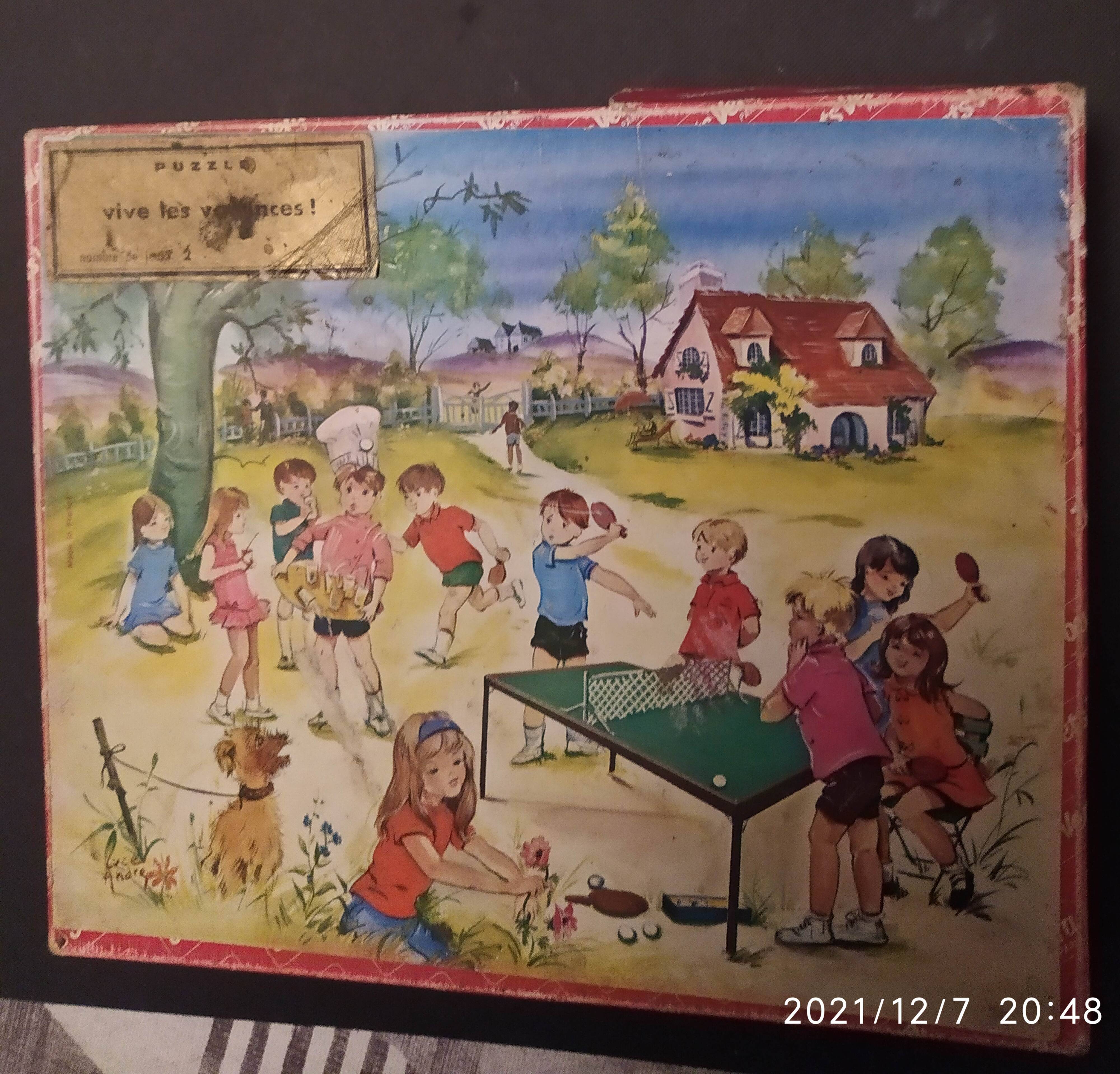 Puzzle vintage Jouets Véra