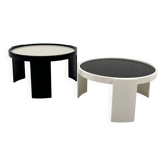 Set of 2 large reversible nesting tables by G. Frattini for Cassina, 70
