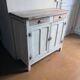 Vintage Parisian sideboard in its original patinated paint.