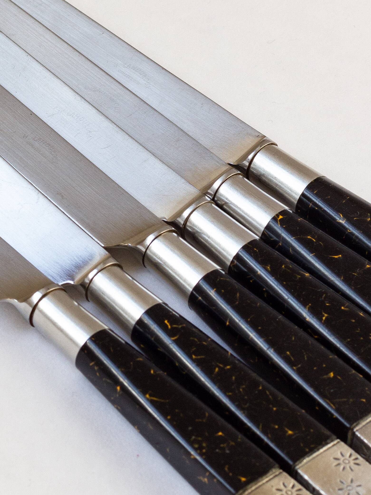 Set of six dessert or cheese knives – Maison Henri Lamouroux