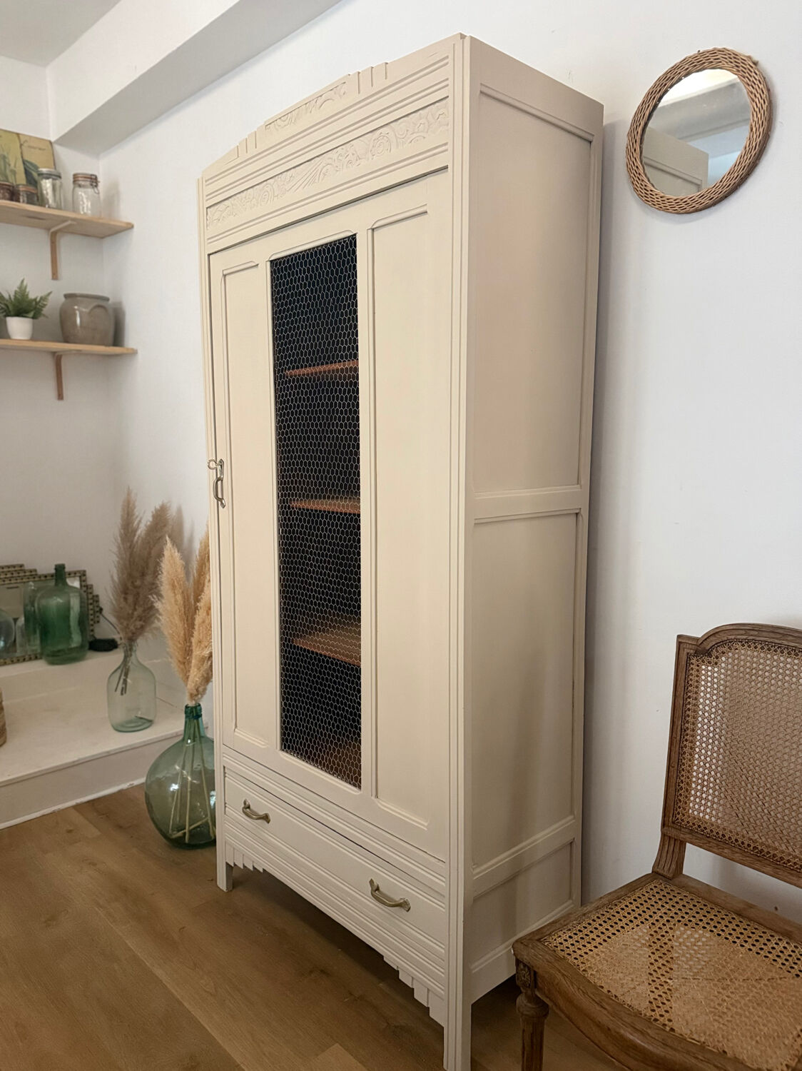 Antique Art Deco wardrobe