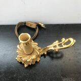 Lampe bougeoir a main laiton vintage