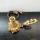 Former bougeoir lamp a main vintage brass
