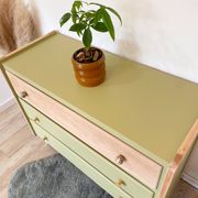 1960s chest of drawers, splayed legs