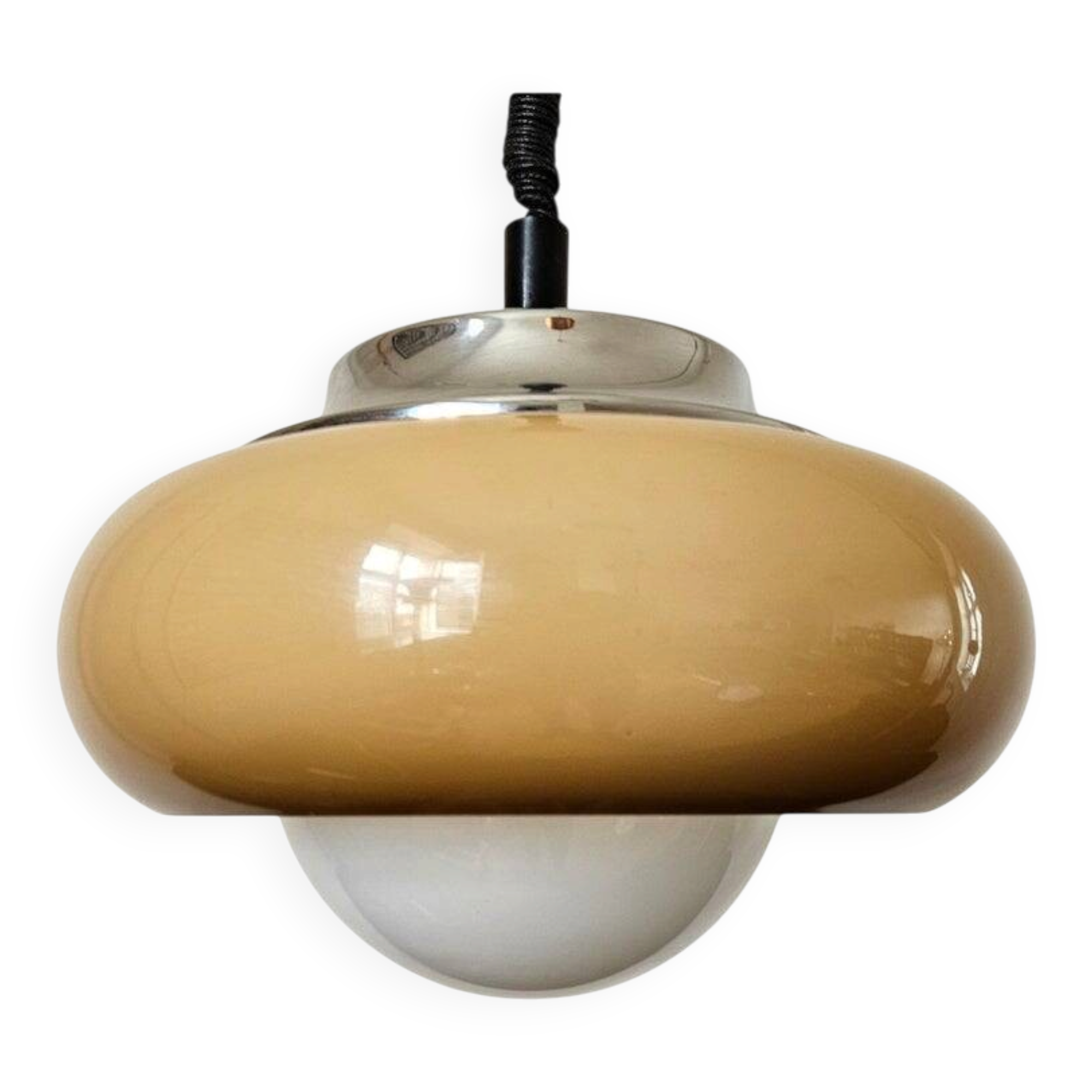 Rare Midcentury Pendant Meblo, Space Age, Harvey Guzzini, Italy, 1970s