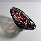 Murano Tortoise Glass Handle Bowl - 1970s