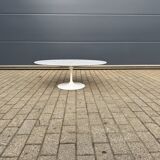 Original oval coffee table Knoll Tulip Eero Saarinen Carrara