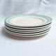 Assiettes plates Céranord - Modèle Amanda vert