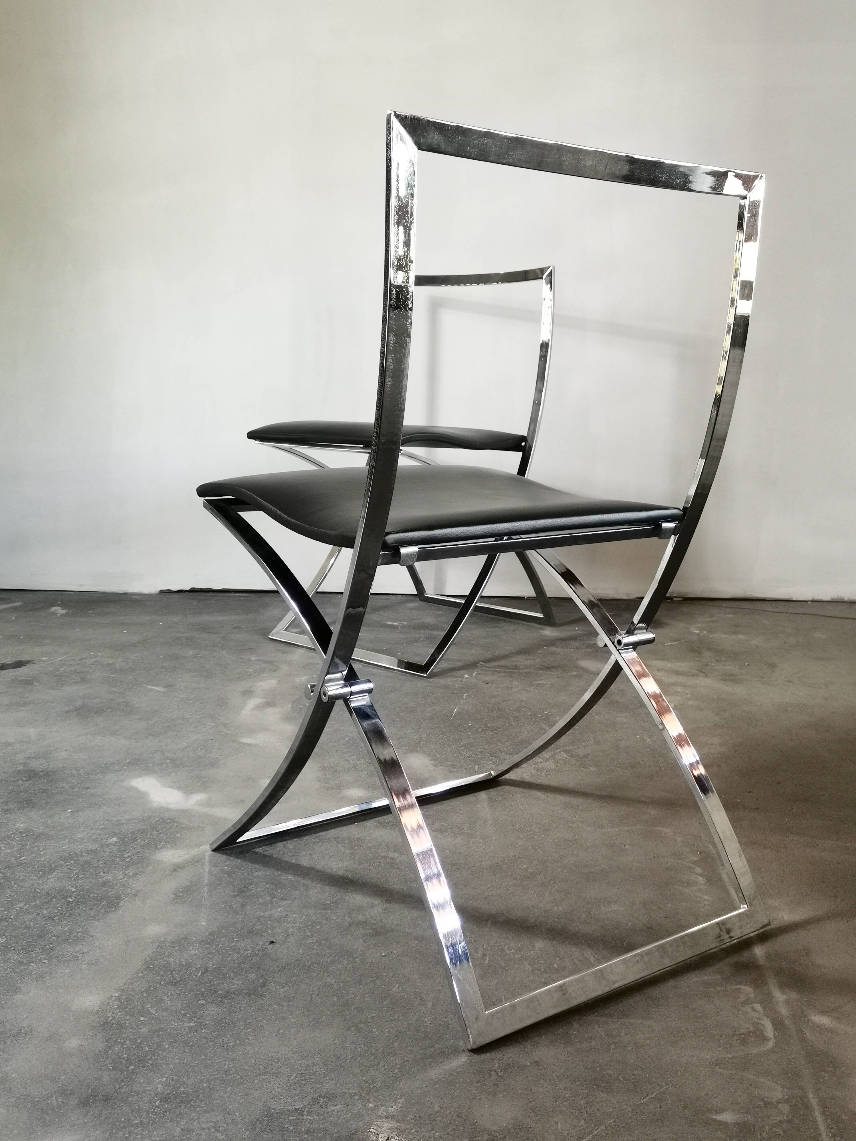 Marcello Cuneo, Model “Luisa”, 1970s Set of 2 Dining Chairs