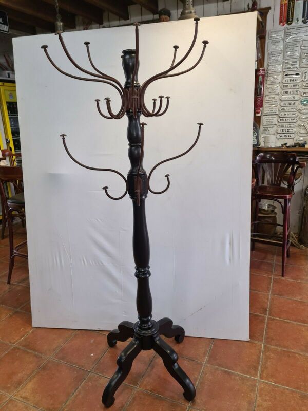 Porte manteau perroquet en bois