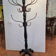 Wooden parrot coat rack
