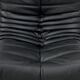 Togo chair and pouffe-black leather attributed to Ducaroy for Ligne Roset.