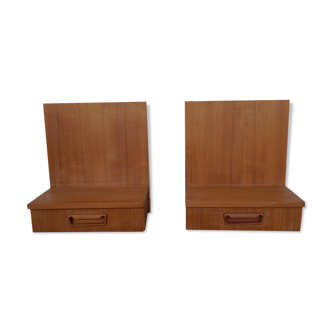 Pair of Scandinavian hanging bedsides