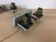 Pair of vintage grey metal wall light