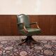 Chaise de président anglaise verte