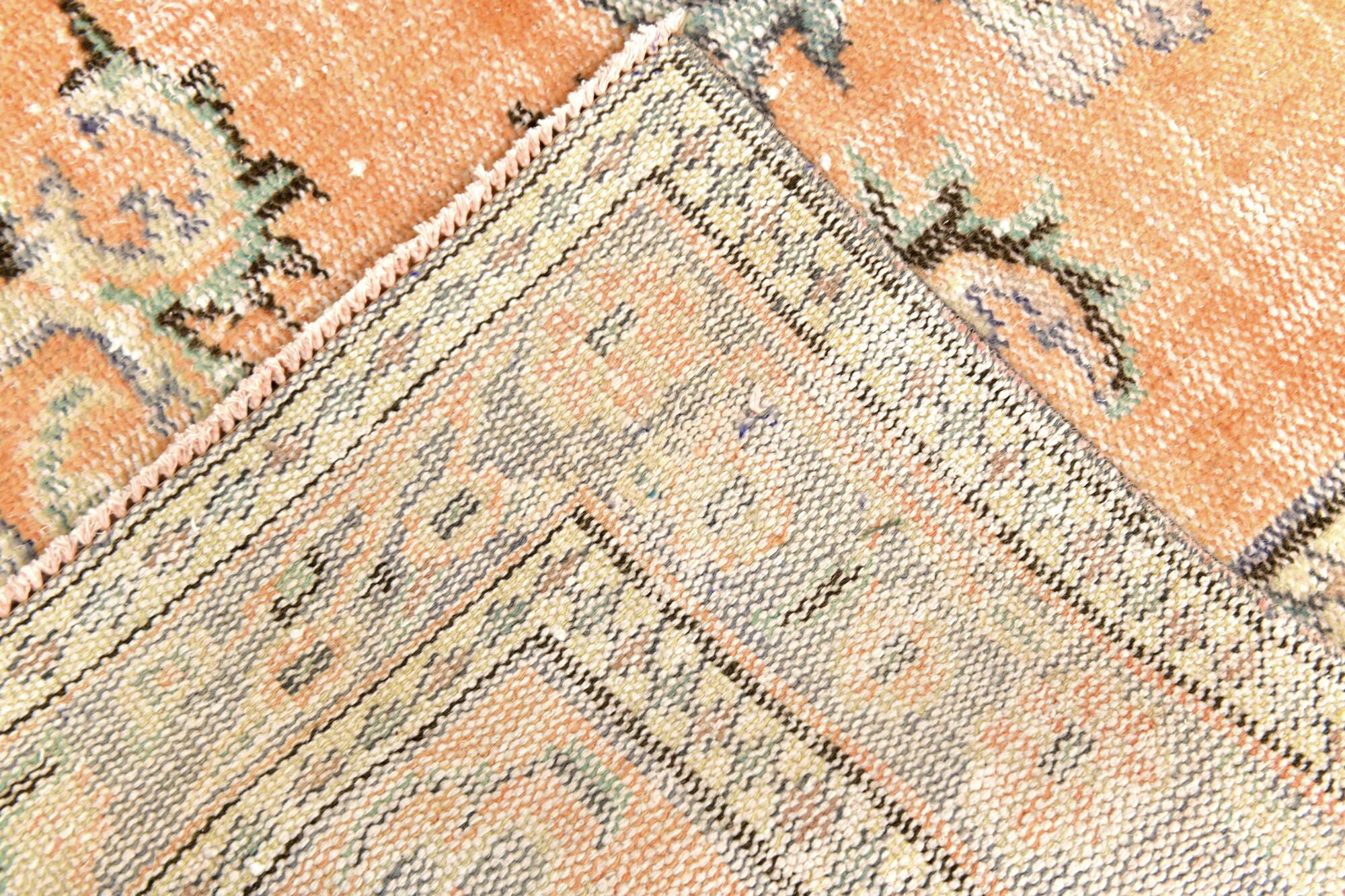 5x8 Mustard & Yellow Bordered Vintage Rug, 160x255Cm