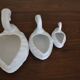 Lot de 3 cache-pots famille cygne