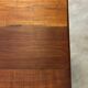 Walnut wood desk with a drawer