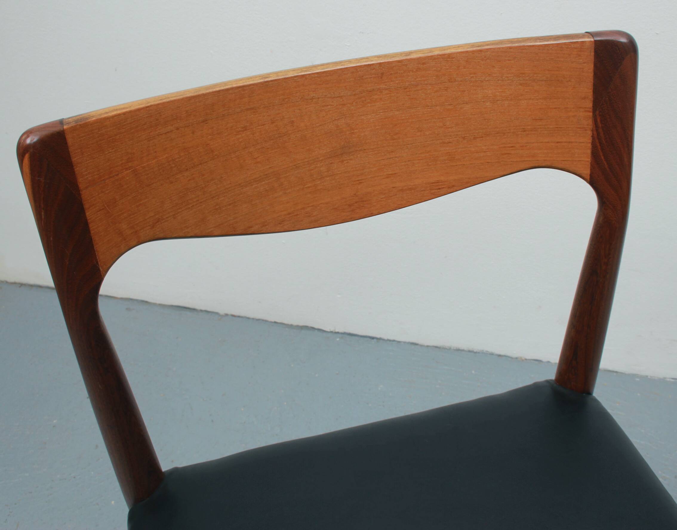 1960s diningchair in teak and leather