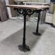 Cast iron and marble peddler's table