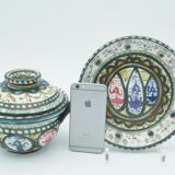 Quimper ceramics, Keraluc André Helguen dish and tureen