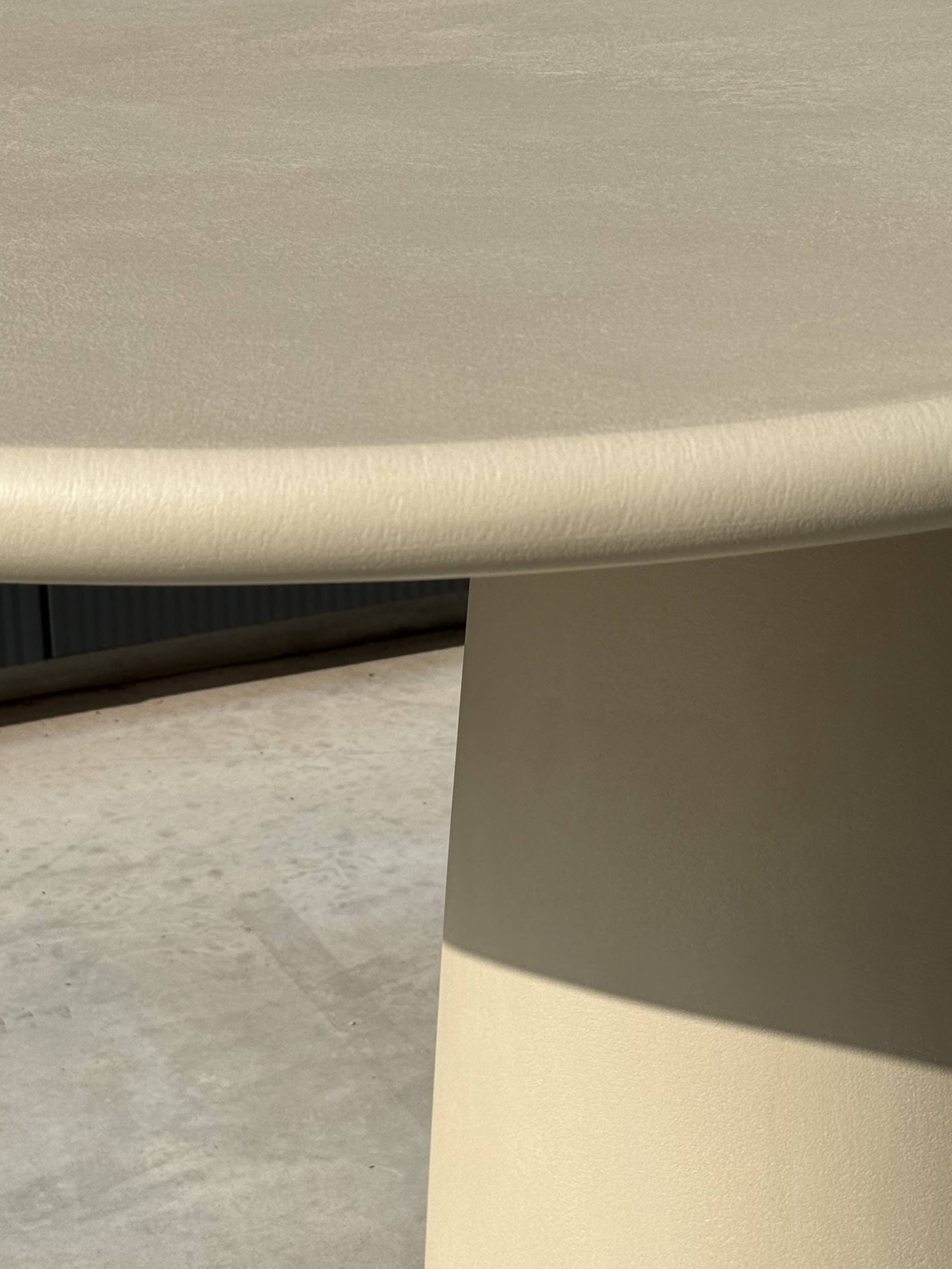 Handmade Contemporary Textured Premium Plaster Dining Table - Customizable