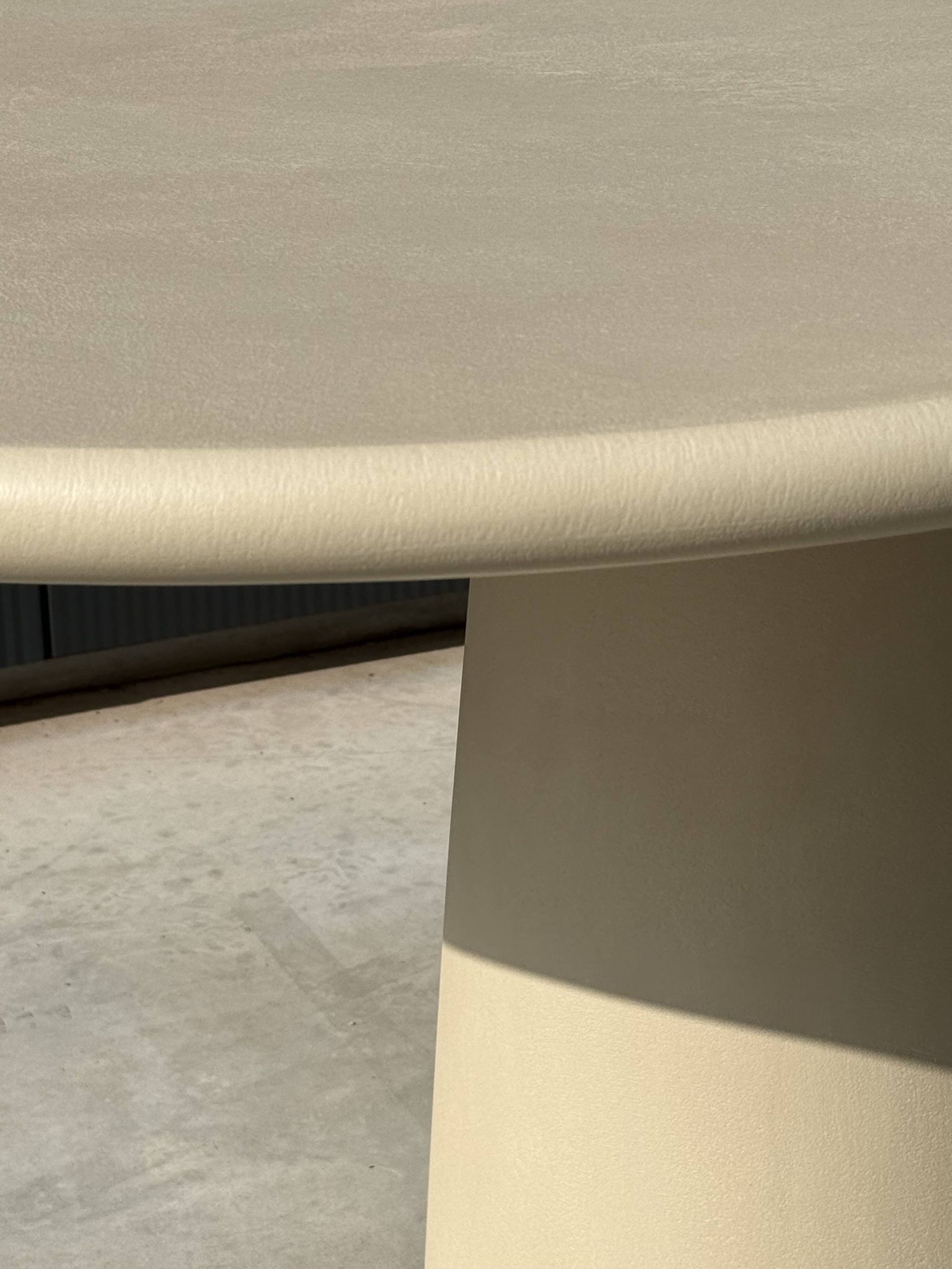 Handmade Contemporary Textured Premium Plaster Dining Table - Customizable