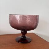 Vintage punch service – Hand-blown bubble glass, bowl or ladle