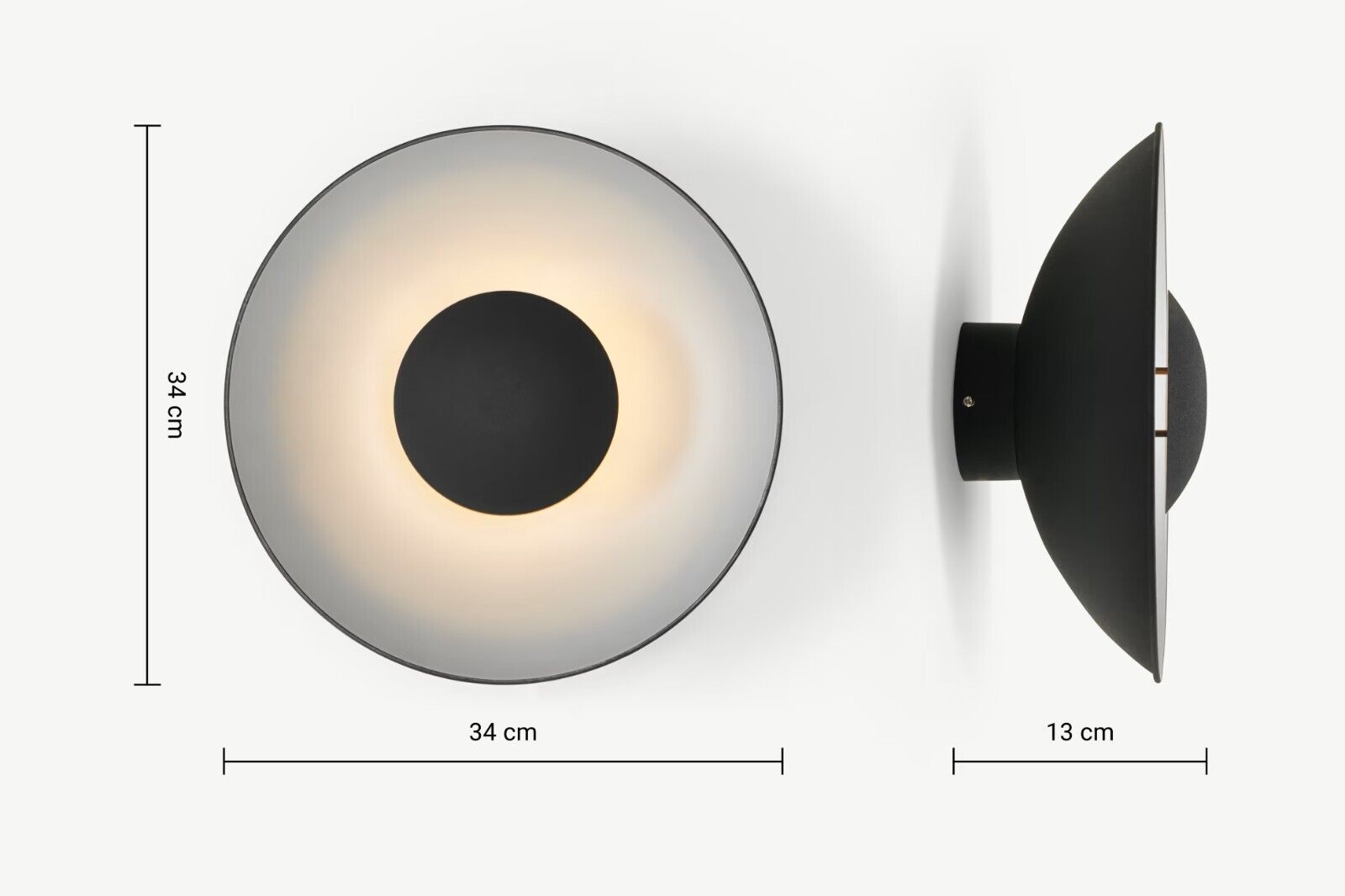 Black and silver retro-style light fixture