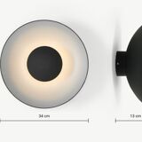 Black and silver retro-style light fixture