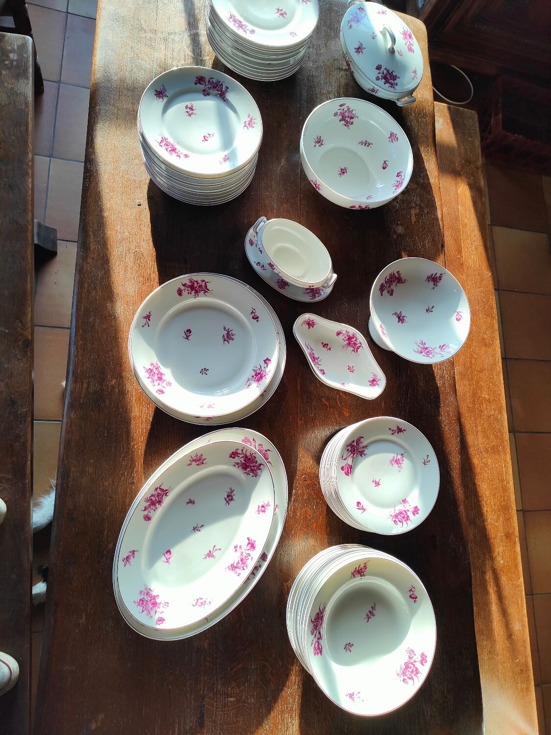 Porcelain service 58 pieces e.Bourgeois Drouot Paris