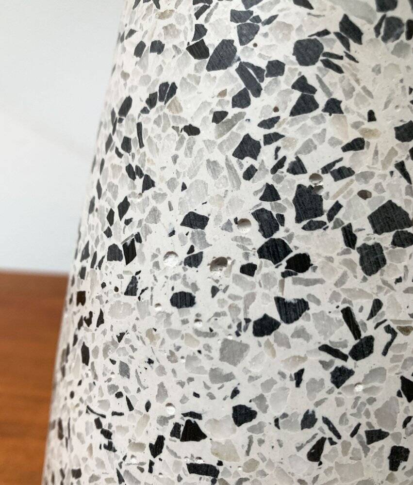 Vintage Postmodern Eno table lamp in glass and terrazzo from Ikea, 1990s.