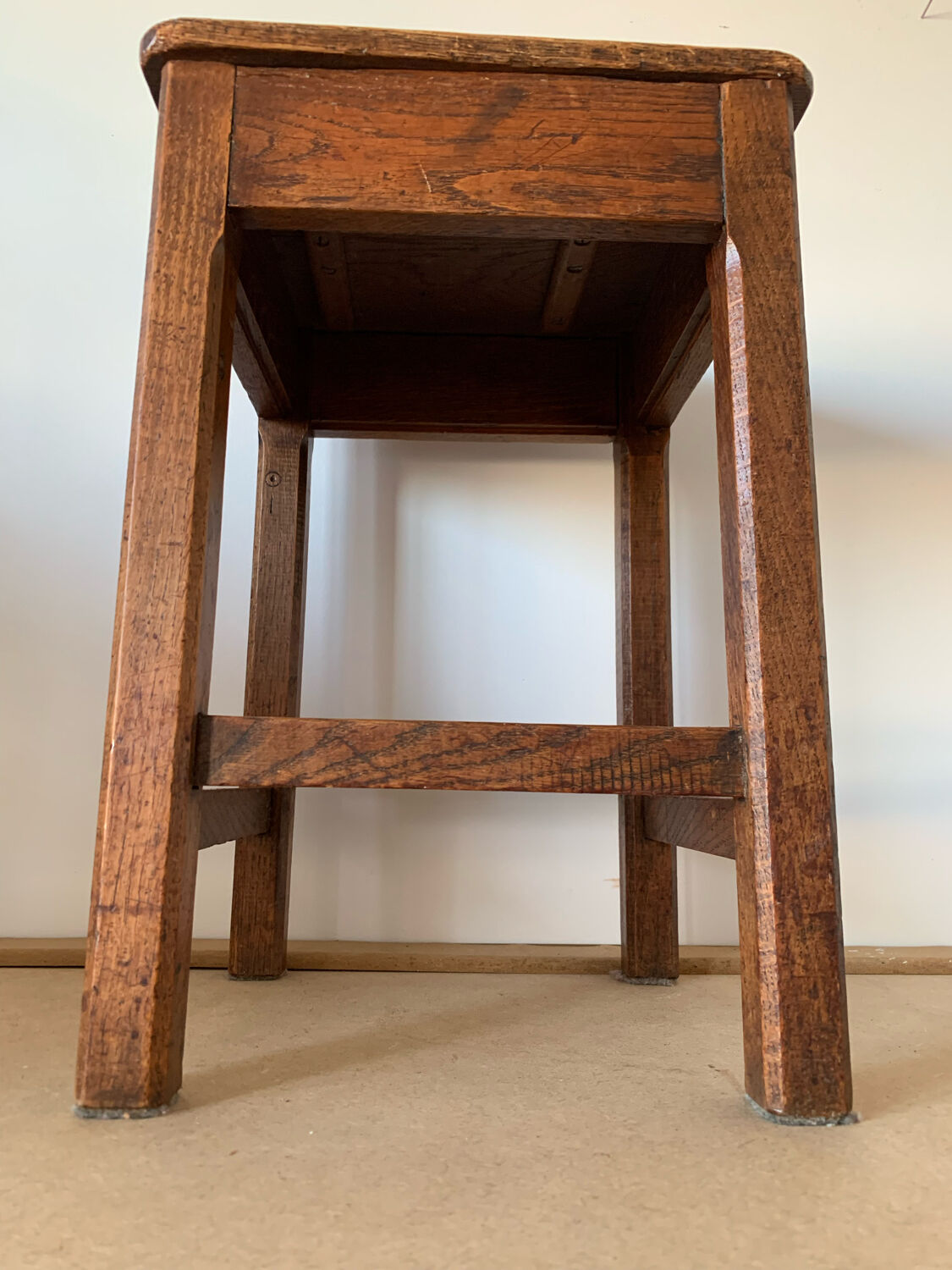 Antique oak stool