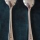 Pair of small silver-plated spoons