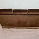 Toad bench in genoa velvet circa 1960