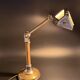 Lampe de bureau Art déco Pirouett chrome, laiton et bois, 1930