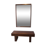 Meuble d'entrée scandinave, commode et miroir Ateljé Glas & Trä Hovmantorp