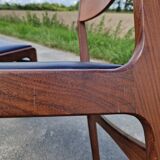 Set of 3 Scandinavian teak chairs