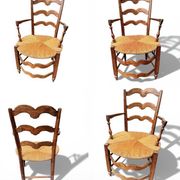 Fauteuil provençal ancien 18-19eme mobilier régional